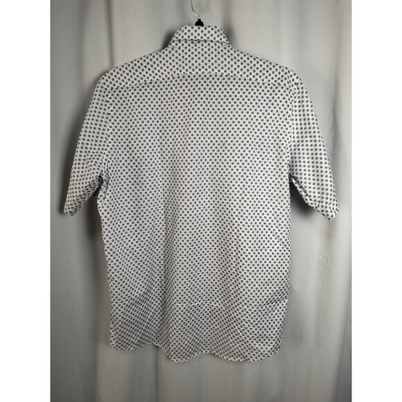 ETON Contemperary Cotton Short Sleeve Button Up Medallion Print Shirt Sz L New - Picture 4 of 7